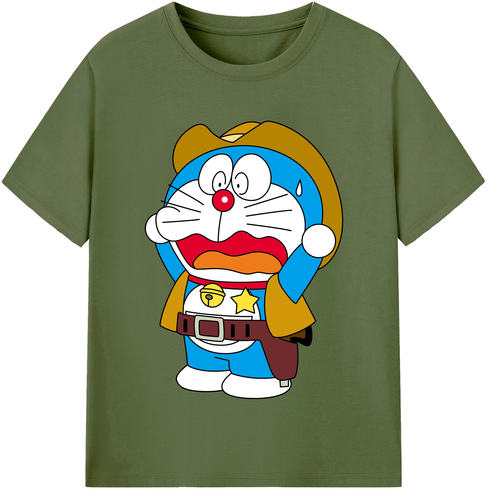 （画像用） ドラえもん Doraemon 綿100％半袖Tシャツ（フロントプリント）